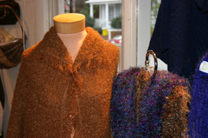 Display of scarf and sweater